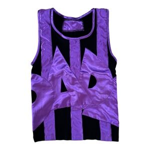 DADA - VINTAGE - PATCH TANK TOP - PURPLE/BLACK - M